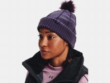 Under Armour Womens Around Town Beanie (Purple)